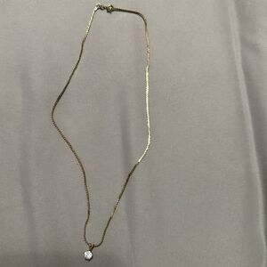 14K Gold Plated Necklace with Pendant 14 inch